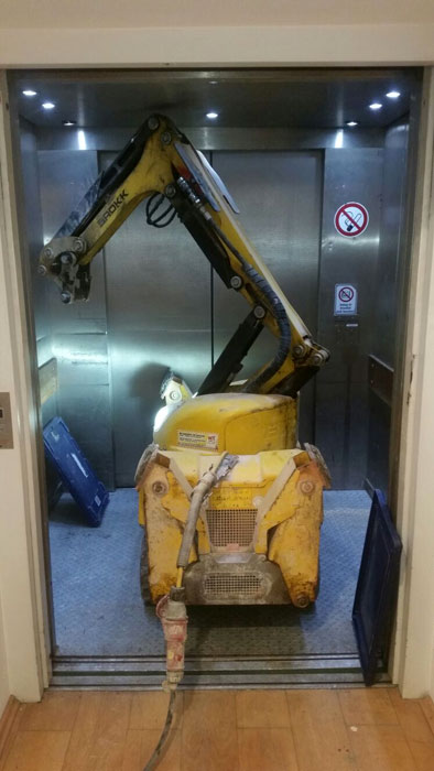 Einsatzfoto abbruchroboter brokk 100