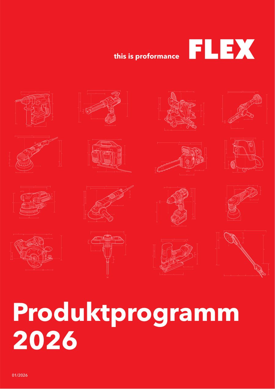 Titelblatt FLEX Produktprogramm 2026