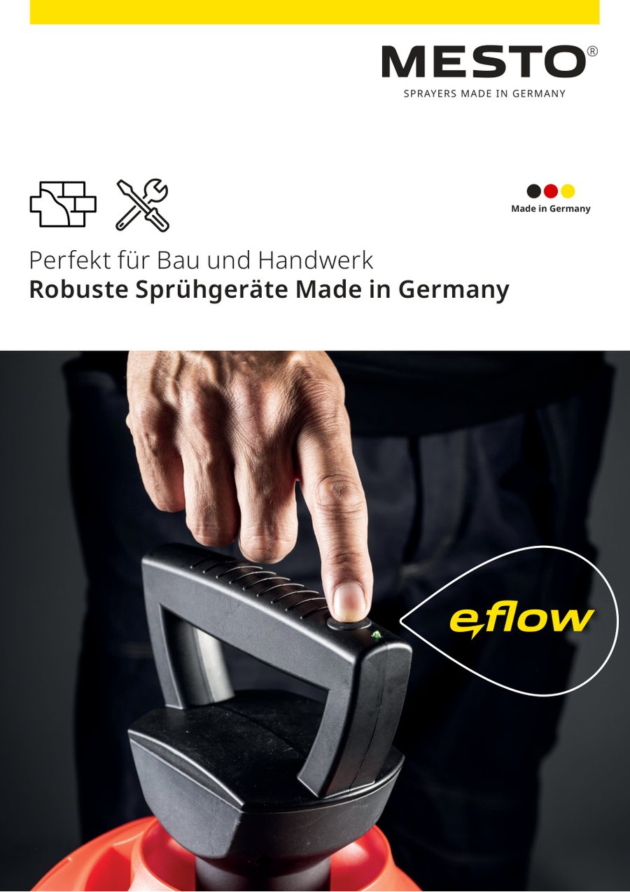 Titelblatt MESTO Bau-Branchenflyer